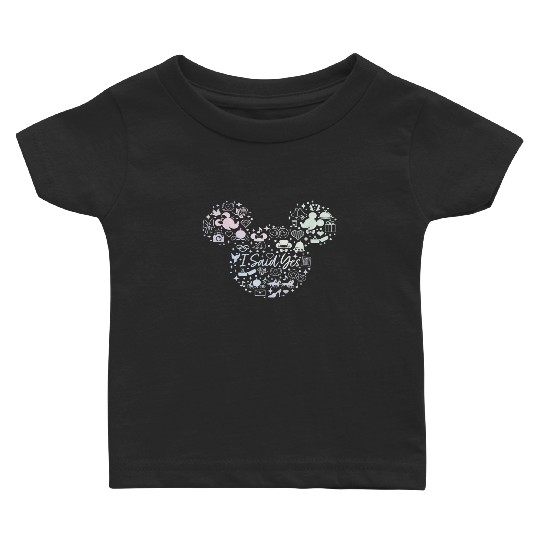Disney I Said Yes Engagement Proposal Mickey Hea Baby T-shirts