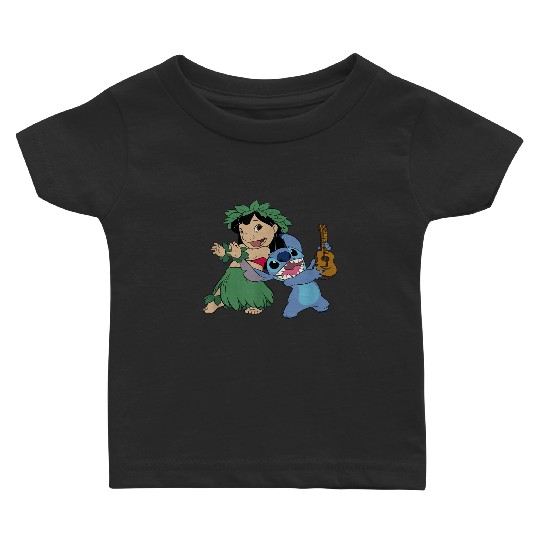 Disney Lilo & Stitch Hawaiian Tropical Hula Less Baby T-shirts