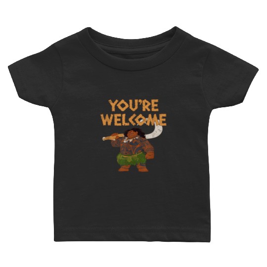 Disney Moana Maui Confident Pose You're Welcome Baby T-shirts