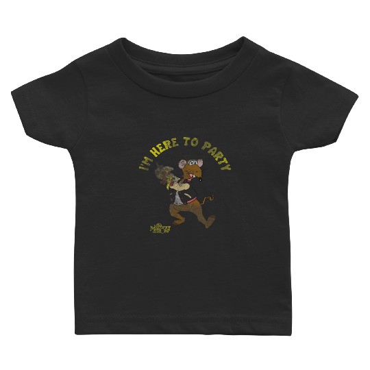 Disney The Muppets Show I'm Here To Party Rizzo Baby T-shirts