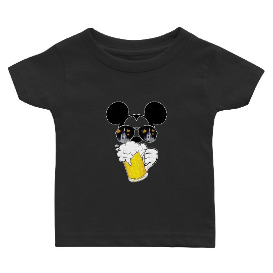 Mickey Beer Minnie, Epcot Drinking Around The World , Drinking Around the world checklist, Disney Couple s Baby T-shirts
