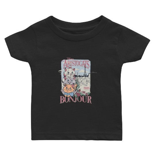 Disney The Aristocats Bonjour Paris Since 1979 Vintage Ad Gifts Trends Baby T-shirts