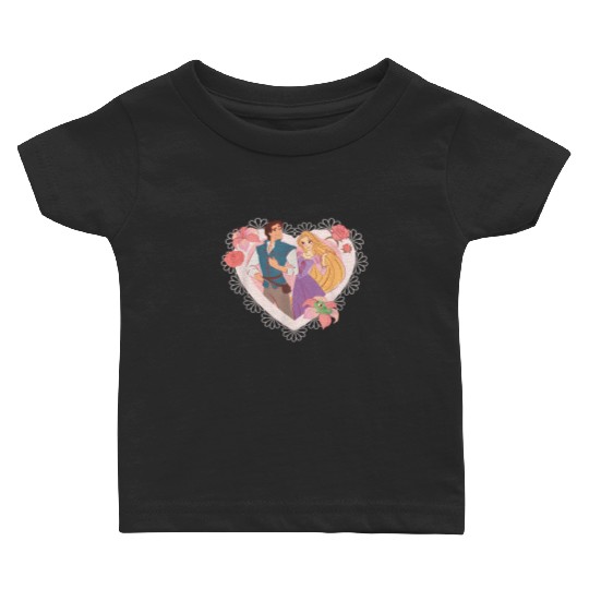 Disney Princess Rapunzel & Flynn Rider Valentine Baby T-shirts