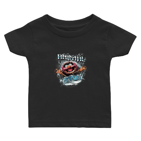 Disney The Muppets Animal Electrifying Epic Drum Baby T-shirts