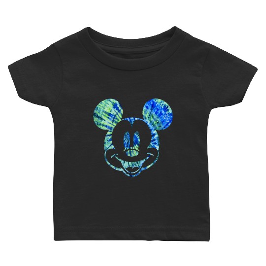 disneys mickeys Mouse Green Tie Dye Baby T-shirts