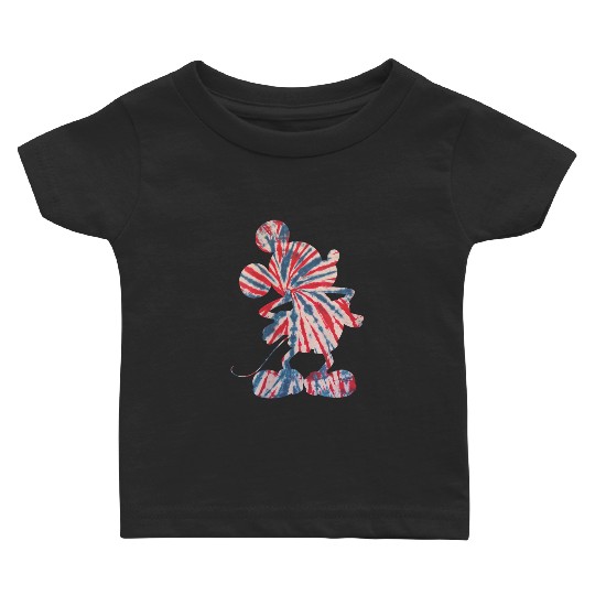 disneys mickeys Mouse Red White Blue Tie Dye Baby T-shirts