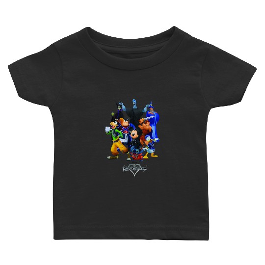 disneys Kingdom Hearts Magical Characters Mash Up Chest Logo Baby T-shirts