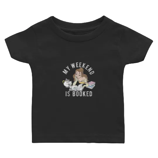 Disney Beauty And The Beast Belle My Weekend Is Booked Short Sleeve Small Baby T-shirts