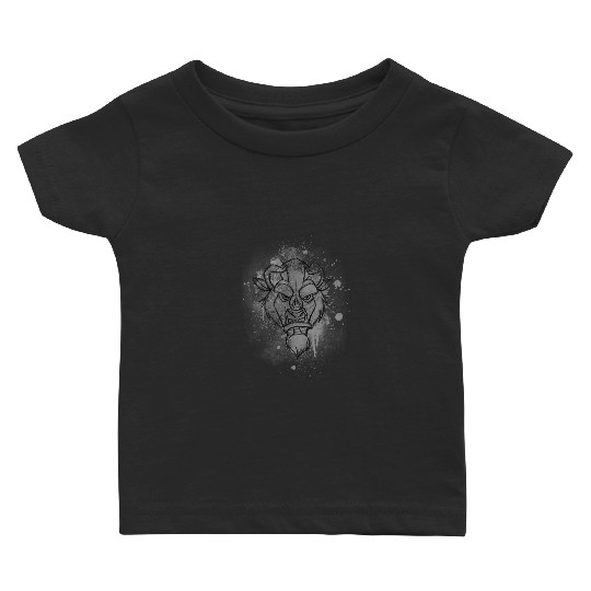 Disney Beauty And The Beast Ink Splatter Beast Baby T-shirts