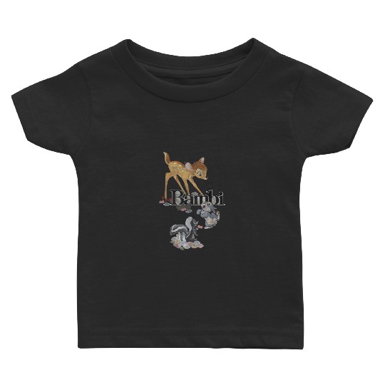 Disney Bambi Classic Group Shot Title Logo Baby T-shirts