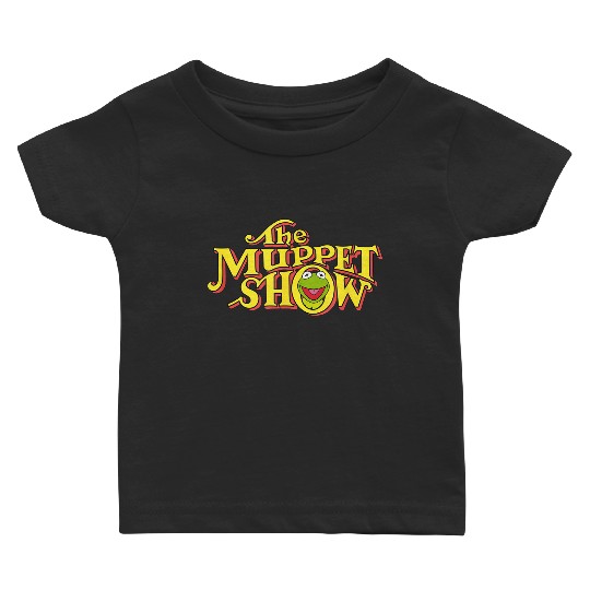 disneys The Muppets Show Kermit Neon Big Chest Text Logo V2 Baby T-shirts