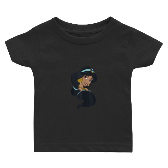 Disney Aladdin Jasmine Hair Swirl Big Portrait Baby T-shirts