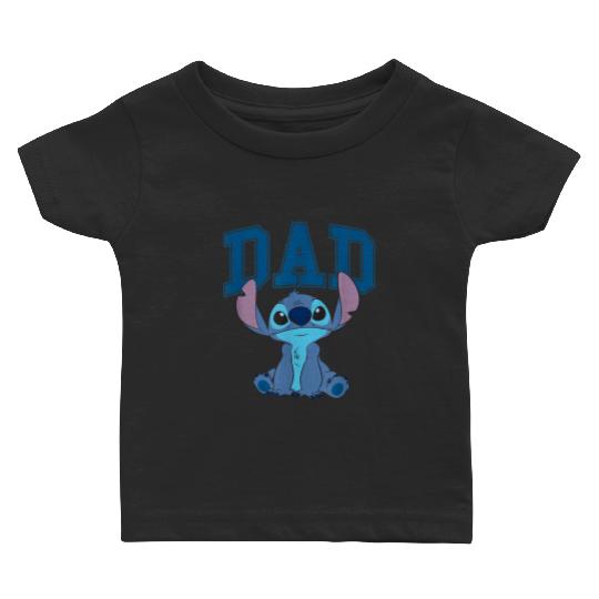 Disney Lilo Stitch Vintage Dad Cool Stitch Collegiate Logo gifts trends Baby T-shirts