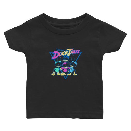 Disney DuckTales Vintage Neon Outlines Group Sho Baby T-shirts