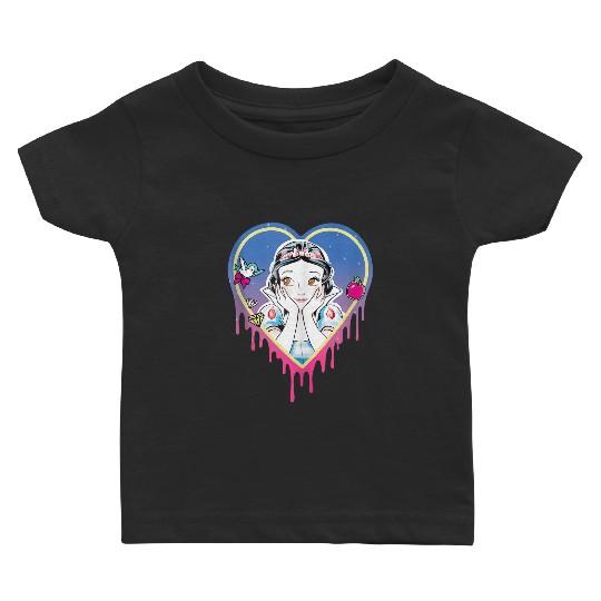 Disneys Princess Snow White Pretty Heart Drips Baby T-shirts