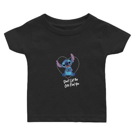 Disney Lilo Stitch Dont Let The Cute Fool You Chest Logo Baby T-shirts