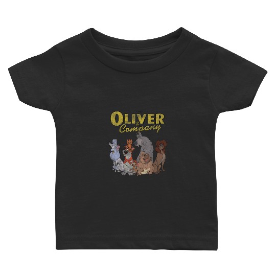Disney Oliver And Company Group Shot Vintage Por Baby T-shirts