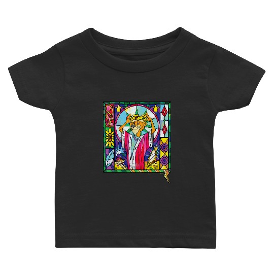 Disney Villains Prince John Robin Hood Stained Glass Window Baby T-shirts