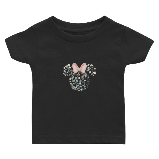 Disney Minnie Mouse Icon Spring Flowers Baby T-shirts