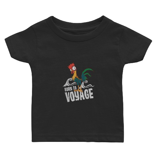 Disney Moana Hei Hei Rooster Born To Voyage Ches Baby T-shirts