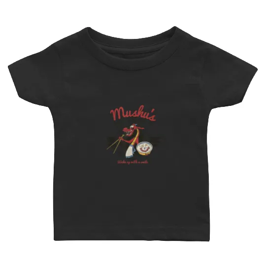 Disney Mulan Mushus Bed Breakfast Poster Baby T-shirts