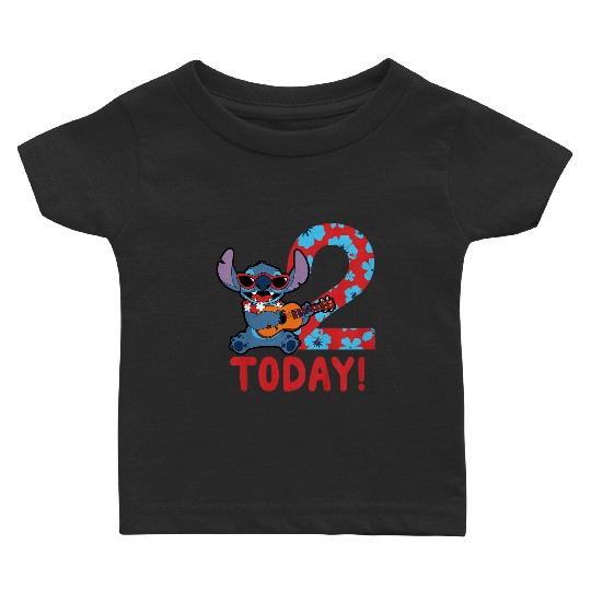 Kids Disney Lilo amp Stitch Tropical Birthday 2 Years Old Today Baby T-shirts