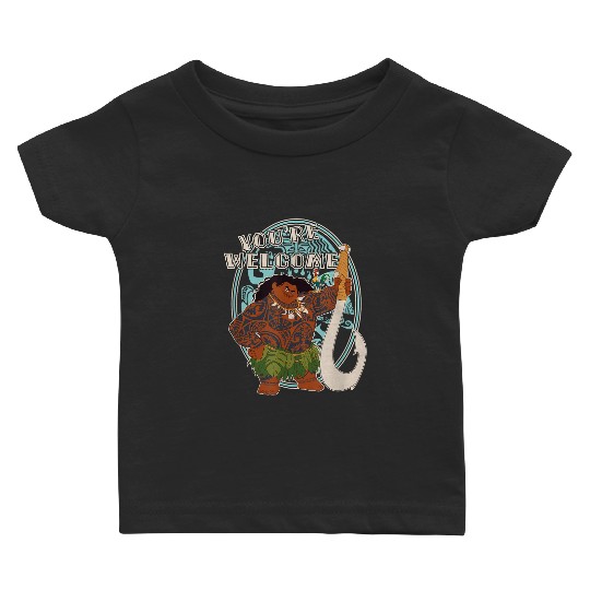 Disney Moana Maui You're Welcome Tribal Frame Chest Portrait gifts  Baby T-shirts