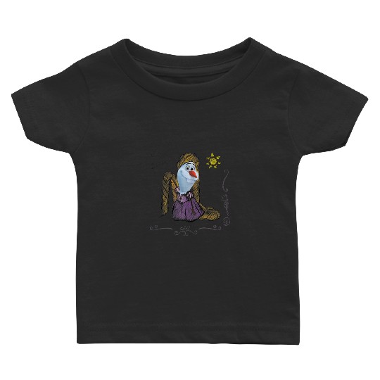 Disney Olaf Presents Rapunzel Costume Sketch Baby T-shirts