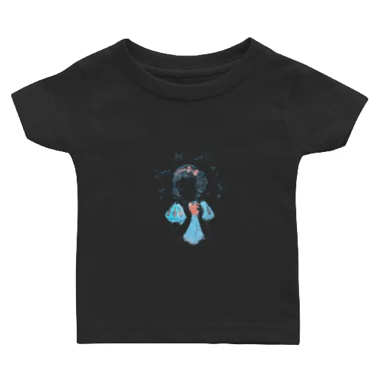 Disney Snow White Birds And Apple Sketch Baby T-shirts