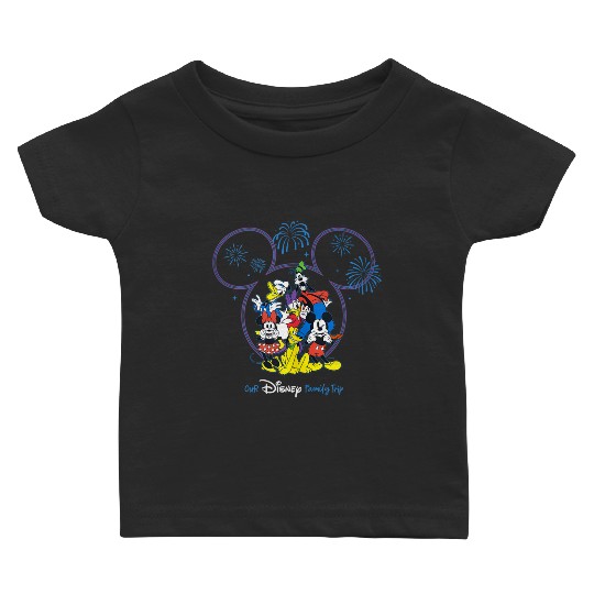 Disneyss Mickey And Friends Fireworks Our Disneyss Family Trip Baby T-shirts