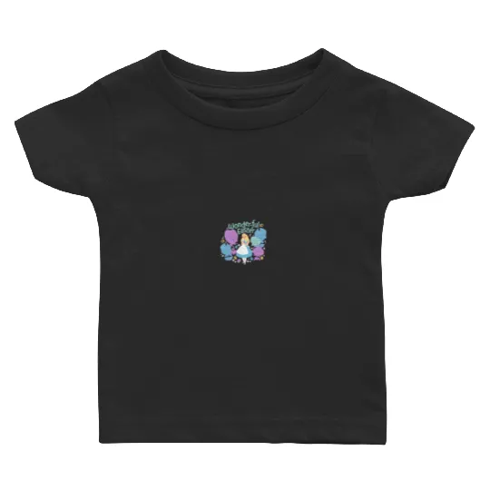 Disney Alice in Wonderland Spring Flowers Wonderful Easter Baby T-shirts