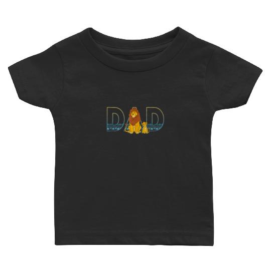 Disney The Lion King Simba and Mufasa Dad Baby T-shirts