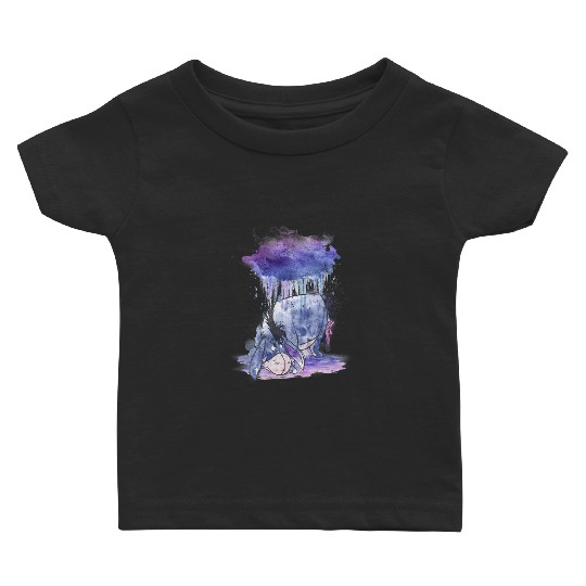 Disney Winnie The Pooh Eeyore Watercolor Rain Cloud Baby T-shirts