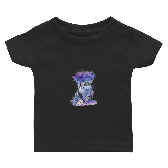 Disney Winnie The Pooh Eeyore Watercolor Rain Cloud Baby T-shirts