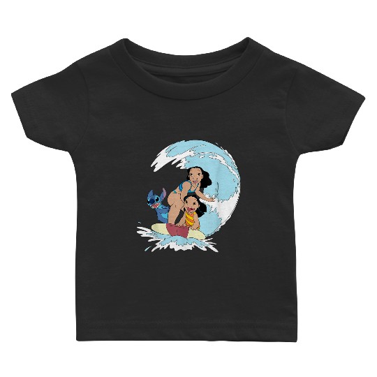 Disneyss Lilo And Stitch Nani Family Surf Sesh Baby T-shirts