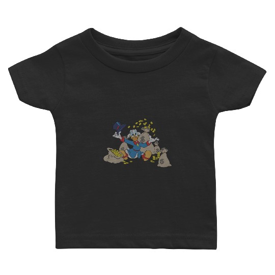 Disney Ducktales Scrooge McDuck Coins Baby T-shirts