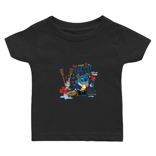 Disney 100 Stitch in Costume The Beast Be Our Guest & Scrump Baby T-shirts