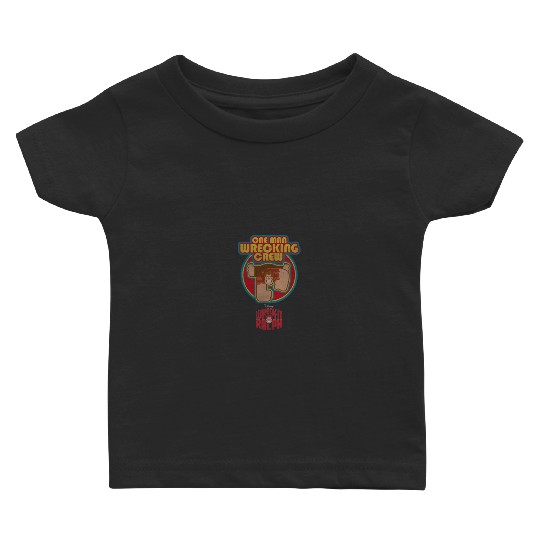Disneyss Wreck it Ralph One Man Wrecking Crew Distressed Baby T-shirts