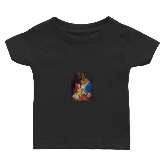 Disneyss Beauty And The Beast Distressed Vintage Group Shot Baby T-shirts