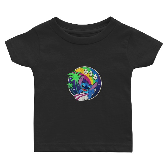 Disney Lilo Stitch 626 Rainbow Stitch Day Logo Baby T-shirts