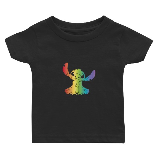 Disney Lilo Stitch Rainbow Stitch Fill Pride 7905 Baby T-shirts