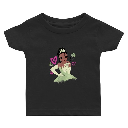 Disneyss The Princess And The Frog Tiana Heart Kissses Sketch Baby T-shirts