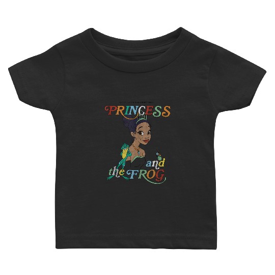 Disneyss Princess And The Frog Tiana And Frog Naveen Portrait Baby T-shirts