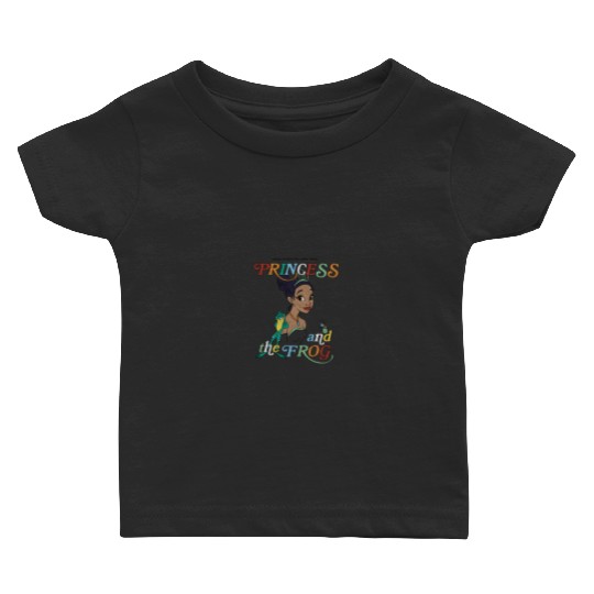 Disneyss Princess And The Frog Tiana And Frog Naveen Portrait Baby T-shirts