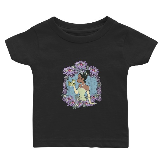 Disneyss Princess And The Frog Tiana Naveen Frog Glass Baby T-shirts