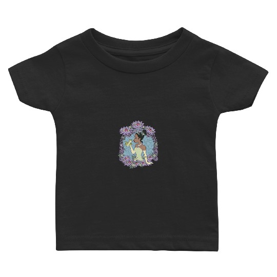Disneyss Princess And The Frog Tiana Naveen Frog Glass Baby T-shirts