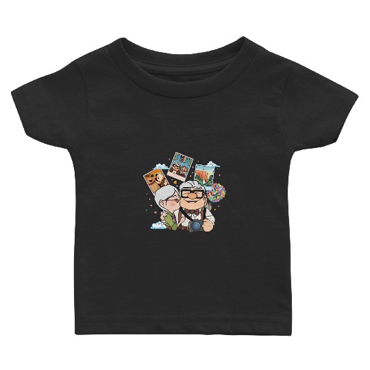 Adventure is Out There Disney Pixar Up Baby T Shirts, Vintage Carl And Ellie Up House