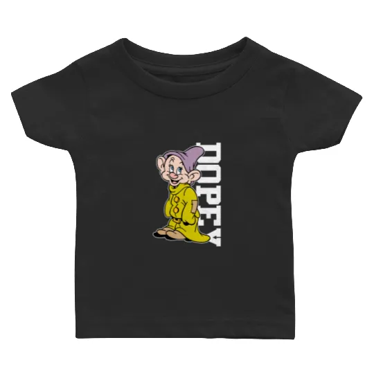 Disney Dopey Dwarf Portrait Baby T Shirts, Snow White and Seven Dwarfs Baby T Shirts