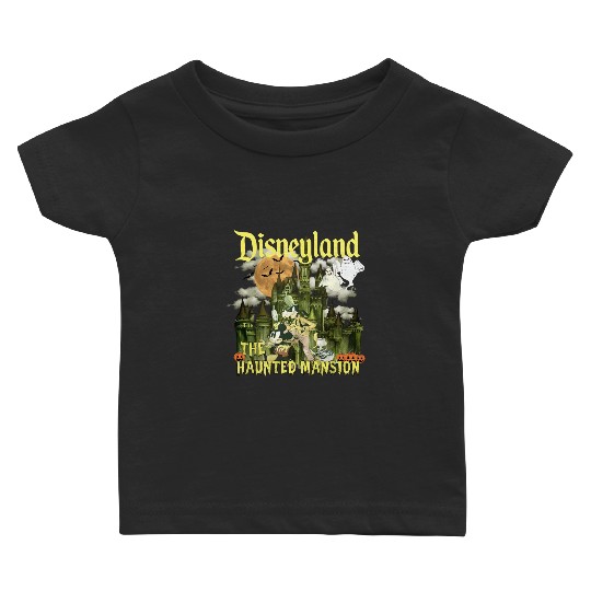 Vintage Disneyland Haunted Mansion Baby T Shirts, Disney Halloween Baby T Shirts