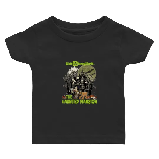 Vintage Disney Haunted Mansion Baby T Shirts, The Haunted Mansion Map Baby T Shirts